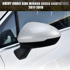 Left Driver Side Mirror Cover Caps Compatible with Chevrolet Chevy Cruze 2017 2018 2019 Replacement Rear view Mirrors Trim (Silver)