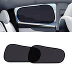 XCBYT Tesla Model Y Car Window Shades for Baby | 2 PCS Cling Rear Side Window Sun Shade for Sun Blocker, Heat Insulation | Semi-Transparent Car Privacy Window Covers for Road Trip