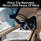 Dash Cam Mirror Mount, Rear View Mirror Dash Cam Mount Back Plate Panel Kit for 5.5" - 12" Rearview Mirror Dash Cams
