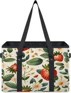 Reusable Grocery Bag, Foldable Large Shopping Tote Bag for Groceries Kitchen Picnic Car Trunk