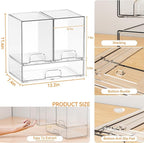 Yieach 3 Set Baby Bottle Organizer for Countertop,BPA Free Bottle Station Organizer for Breast Pump Parts,Pacifier and Baby A