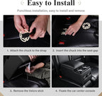 Coverado Car Center Console, Universal Rear Bench Seat Consoles, Truck Seat Organizer and Storage, Back Seat Car Organizer with Cup Holder, Central Armrest Box (Regular, Black)