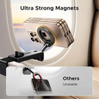 UGREEN Airplane Phone Holder for Magsafe Air Plane Travel Essentials Magnetic Phone Mount Compatible with iPhone 17 Air 16 15 14 Plus 13 12 Pro Max Mini Magsafe Case, Handsfree for Long Flight Flying