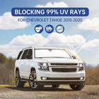 Car Window Shades for Chevrolet Tahoe 2015-2020, Full Car Window Covers for Privacy, Sunshades for Tahoe Front Rear Windshield Side Windows to Block UV and Protect Privacy(8pcs)