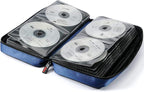 CCidea 96 Capacity CD/DVD Case Holder Portable Wallet Disc Storage Binder for Car, Home, Travel (96-Blue) Specials