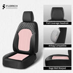 FLORICH Seat Covers Front Seats Pink Seat Cover 2 Pack Leather Mesh Automotive Car Seat Cover Breathable Durable Car Interior