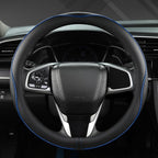 West Llama Microfiber Leather Car Steering Wheel Cover for Honda Accord Civic CR-V HR-V Pilot Fit Passport Odyssey,Sport Styl