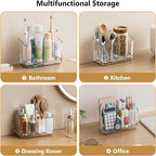 Toothbrush Holders for Bathroom Countertop Organizer, 5 Slots Large Capacity Electric Toothbrush Holder Wall-Mount for Space 