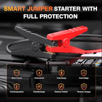 Lucklike W210 Jump Starter with Air Compressor 150 PSI, 12V 6000A Peak Lithium Car Battery Jump Starter for All Gas and