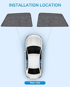 Car Window Shades for Subaru Outback(2014-2021), 2-Pack Rear Window Sun Shades for Baby – Breathable Mesh, UV & Heat Blocker, Privacy Protection for Camping, Travel, Sleep & Nursing