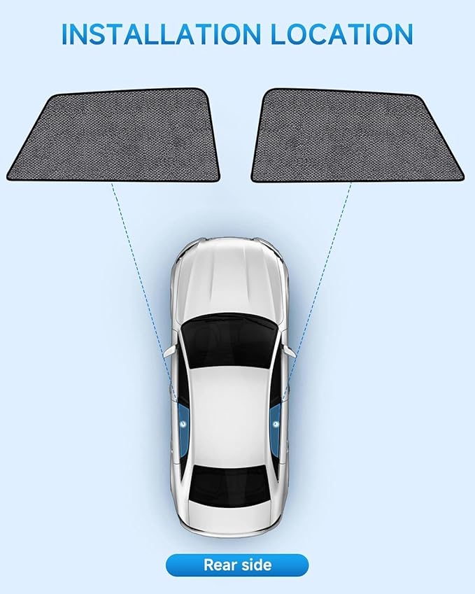 Car Window Shades for Subaru Outback(2014-2021), 2-Pack Rear Window Sun Shades for Baby – Breathable Mesh, UV & Heat Blocker, Privacy Protection for Camping, Travel, Sleep & Nursing