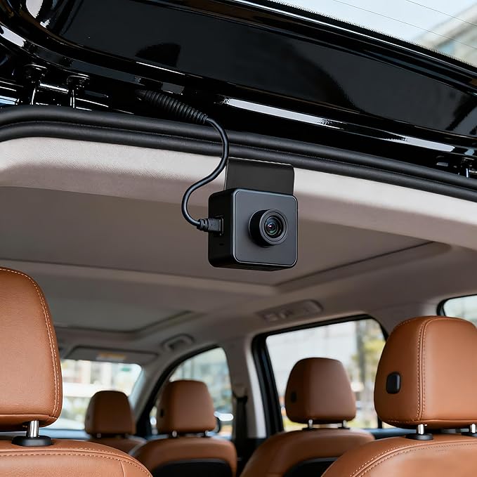 Metal Universal Rear Window Dash Cam Mount – Slide-Down Vehicle Window Clip Bracket for Rear Camera & Dash-Cam, No Drilling Required