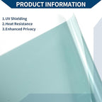 Car Window Tint Film Window Privacy Film Car Carbon 2PLY PET 9.84 ft x 29.92 Inch 1 Pc Sky Blue VLT 60% IRR 26% UVR 99%