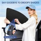 8pcs Car Side Window Shades for T*esla Model Y 2025 2026 |Suction Cup No Falling| Full Car Window Covers for Privacy, Sunshades for Tesla Front Rear Windshield Side Windows Accessories