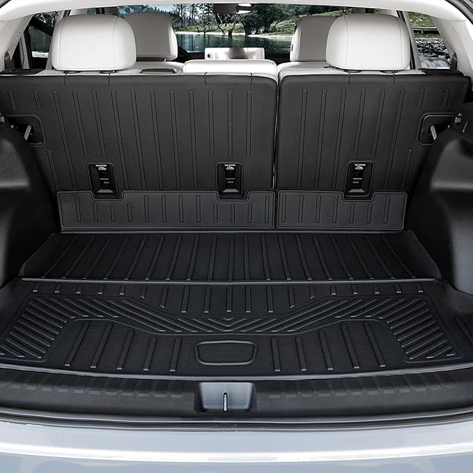 Floor Mats for Honda Prologue/Chevy Blazer EV 2024-2026, All Weather Floor Mats Trunk Cargo Liner with Backrest Protectors and Door Sill Guards Accessories, Full Coverage Set