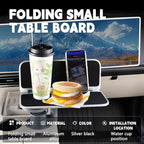 360 Rotating Folding Cup Holder Table, Steering Wheel Tray, Car & Laptop Desk - Car Accessories for Women & Men, Fit Tesla