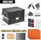 6200°F Upgraded Fireproof Document Box with 10-Layer Heat Decay Structure for Letter Legal Folders Home Office and Business T