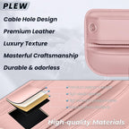 2-Pack Car Seat Gap Filler Organizer - Upgraded Anti-Slip Strap Design - Premium Leather Side Console Pocket - Prevent Phone Falling - Universal Fit Car Essentials for SUV, Truck & Sedan,Pink