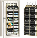 Aokeyee 5 Tiers Over the Door Storage Organizer, Behind Door Storage for Baby Nursery, 80lb Capacity Door Hanging Organizer w
