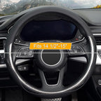 KAFEEK Carbon Fiber Steering Wheel Cover, Universal 15 inch Black,Anti-Slip, Odorless