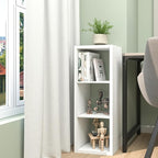 CTESNE【2026 Wooden Thick Frame 3 Cube Storage Organizer Shelf with Anti-Tipping Kits + Reversible Open Back Bookcase, Horizon