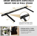 BGMG Wood Floating Shelves 24 inch Long,Rustic Solid Wooden Deep Wall Shelves for Bathroom Living Room Bedroom Kitchen Farmho