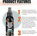 Car Glass Anti-Fog Hydrophobic Coating Spray, 3.38 FL OZ, Water Repellent, Self-Cleaning for Windshield and Mirrors