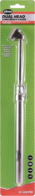 Slime 2021-A Tire Gauge, Dual Head, Pencil Gauge, Truck & SUV, 10-150 psi