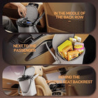 Trash Can for Car Garbage: Leakproof Silicone Car Waste Bin w/Lid for Drivers and Passengers; 2 Gallon Garbage Container for Vehicle, Sedan, SUV, Van, MPV & Truck (Gray)