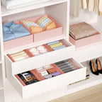 DIMJ Drawer Organizer Clothes - 20 Pack Closet Drawer Organizer Bins for Baby Clothes Storage, Fabric Dresser Organizer for N