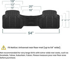 FH Group Car Floor Mats - Heavy-Duty Rubber Floor Mats for Cars, Universal Fit Rear Set, Trimmable Automotive Floor Mats, ClimaProof Floor Mats For Most Sedan, SUV, Truck Floor Mats Beige