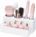 Lifewit Hair Tool Organizer Countertop, Removable Blow Dryer Holder for Bathroom, Acrylic Hot Tools Organizer Storage for Cur