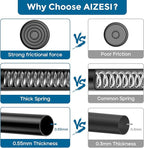 AIZESI 6PCS Tension Curtain Rod 16 to 28 Inch Black No Drilling Adjustable Spring Curtain Rods for Window, Doorway, Closet, K