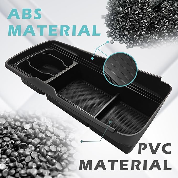 BestEvMod Lower Center Console Slide Cover Organizer Tray Compatible with 2026 2025 2024 2023 2022 EV6 Accessories Push-Pull Storage Box Protect Privacy (Slide Cover Version)