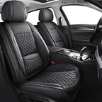 MIROZO Seat Covers Full Coverage,Waterproof Car Seat Covers Full Set Leather Car Seat Protector Automotive Seat Covers Univer