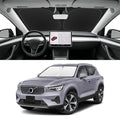 Custom Fit Windshield Sun Shade for Volvo XC40 2019-2026, Blocks UV & Heat, Front Window Sunshade Accessorie, Easy Fold & Store Keep Your Car Cooler