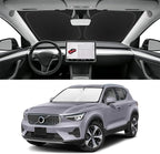 Custom Fit Windshield Sun Shade for Volvo XC40 2019-2026, Blocks UV & Heat, Front Window Sunshade Accessorie, Easy Fold & Store Keep Your Car Cooler