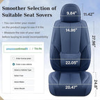 Coverado Car Seat Covers Full Set, Seat Covers for Cars, Car Seat Covers Front Seats and Back Car Seat Protector Waterproof, 