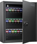 Uniclife 60 Position Key Cabinet Steel Security Storage Box with Combination & Key Lock, Resettable, Digital, Adjustable Rack