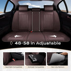 Coverado Car Seat Covers Full Set, Seat Covers for Cars, Car Seat Cover, Car Seat Protector, Leather Car Seat Cushion, Waterp