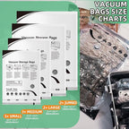 10 Pack Vacuum Storage Bags, Space Saver Bags, Compression for Comforters and Blankets, Sealer Clothes Storage with Hand Pump