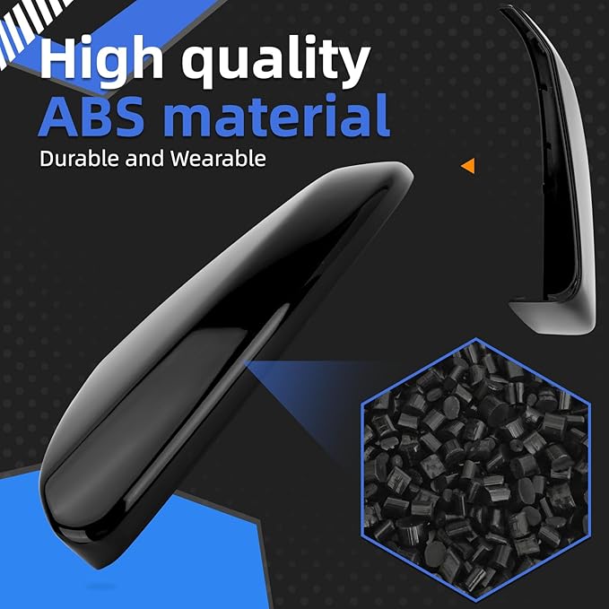 Driver Side Mirror Cover Replacement for Honda Civic 2016-2021, Insight 2019-2021 - Left Side Mirror Covers, Rear View Mirror Cap Black