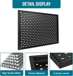 4 Pack Heavy Duty Steel Pegboard Garage Organization Panels,Universal 1/8 and 1/4 Pegboard Accessories,Suitable for Tool Stor