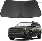 Front Windshield Sun Shade Foldable Front Window Sun Shade Visor Custom Fit for 2024-2026 Hymdai Santa Fe Block UV Rays Heat Sun Shield Keep Car Cooler Car Accessories