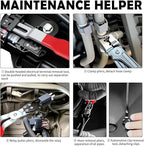 7PCS Automotive Electrical Terminal Connector Separator Removal Tool Kit,60°/Straight/Dual Head Electrical Disconnect Pliers 