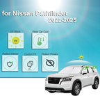 KMF 8pcs Thicken Full Window Sun Shades for Nissan Pathfinder 2022-2025 Accessories,Custom Windshield Sunshade with Car Window Covers for Side Rear, UV Block and Blackout Privacy for Camping Outdoor