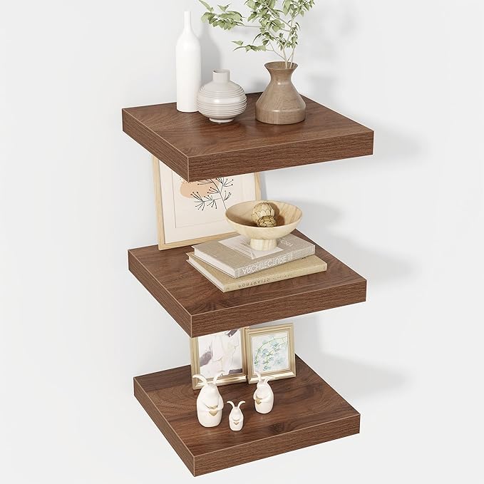12 Inch Floating Shelves, 12" Deep Floating Shelf Wall Mounted, 12" Wall Shelves, Rustic Deep Bookshelf, Extra Deeper Display