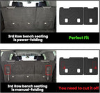 LASFIT Trunk Mat with Backrest Mat 2015-2020 for Chevrolet Chevy Tahoe/GMC Yukon (Only Yukon, Not Fit Yukon XL)/Cadillac Escalade (Only Escalade, Not Fit Escalade ESV), All Weather TPE Custom Fit