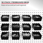 300-Piece Pegboard Hook Set, Pegboard Organizer Accessories for Hanging, Durable Metal Hooks for Tool Organization, Garage, W