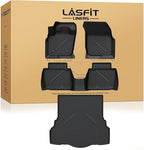 LASFIT Floor Mats & Trunk Mat for Ford Fusion 2013-2016 (Only Fit Gasoline) All Weather TPE Mats Custom Fit Floor Liner for Fusion1st & 2nd Row Car Mats and Cargo Liner, Black